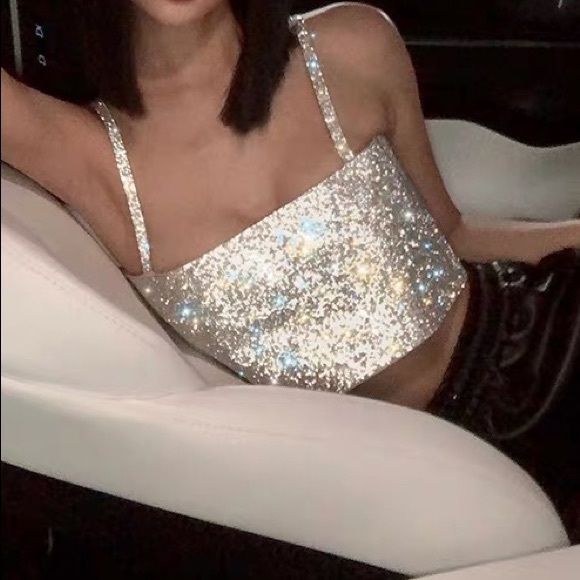Sparkle crop tops must have